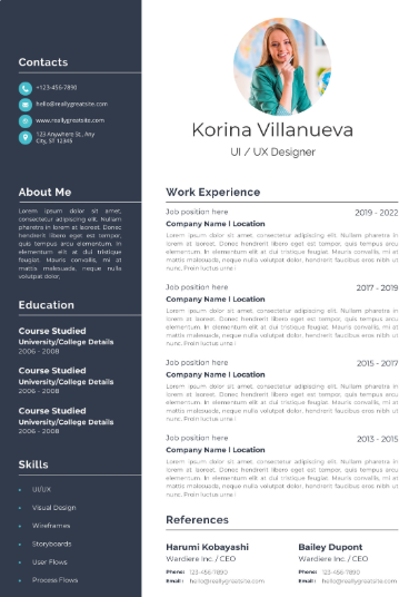 Professional CV Sample 43